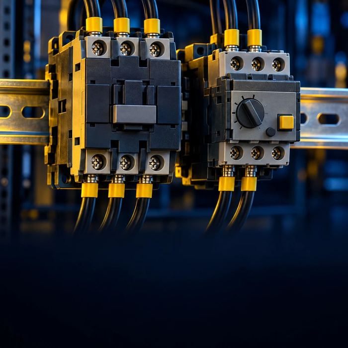 Contator e relé térmico